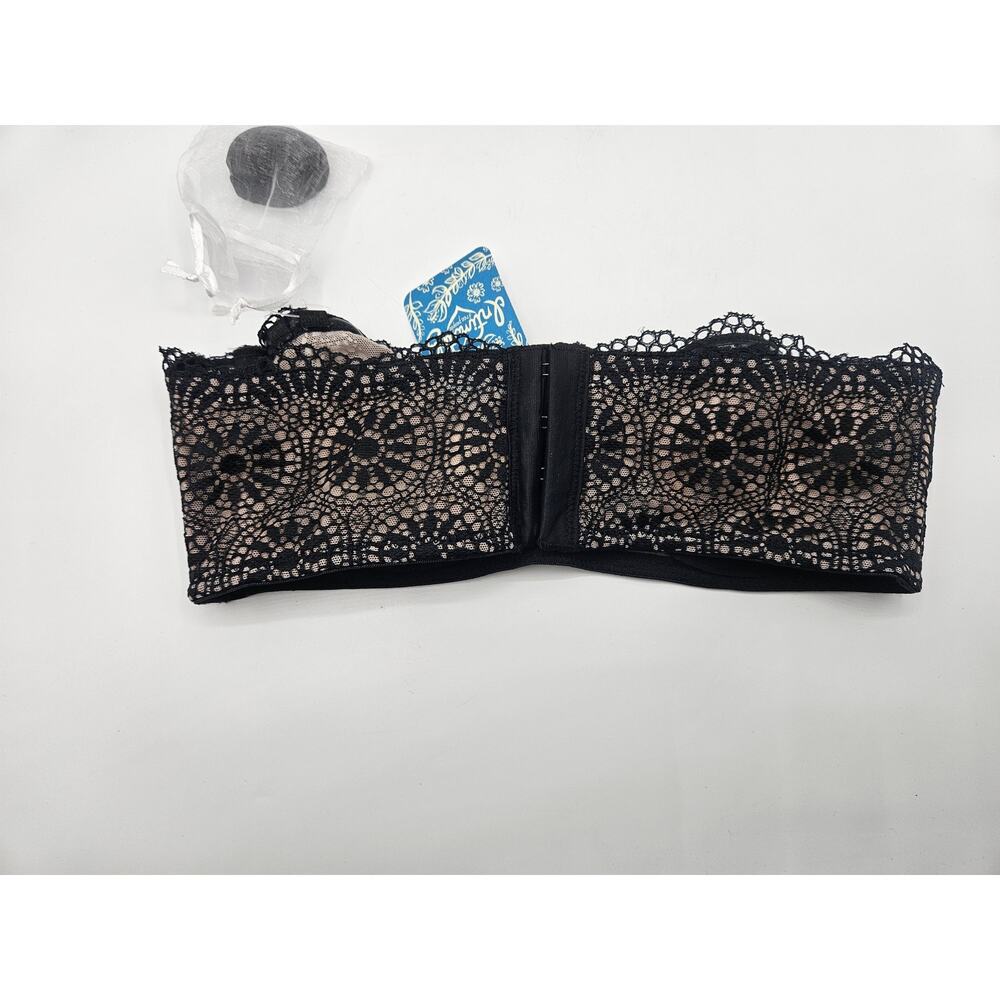 Free People Womens Starla Black Underwire Balconette Bra Size 32A NWT - Picture 2 of 6